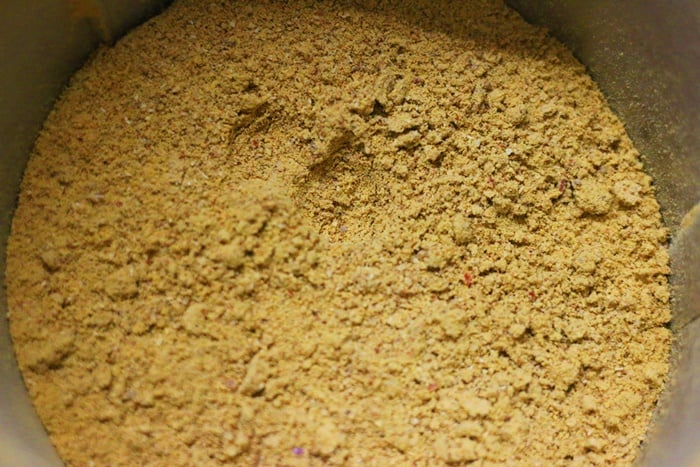 homemade sambar powder freshly ground
