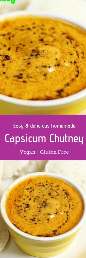 Capsicum chutney recipe