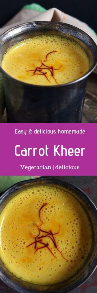 Carrot kheer recipe