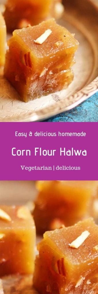 corn flour halwa recipe