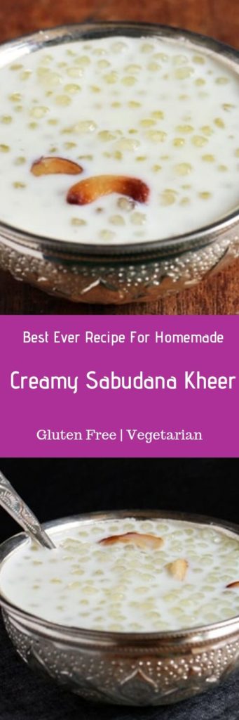 Sabudana kheer recipe or sago kheer recipe