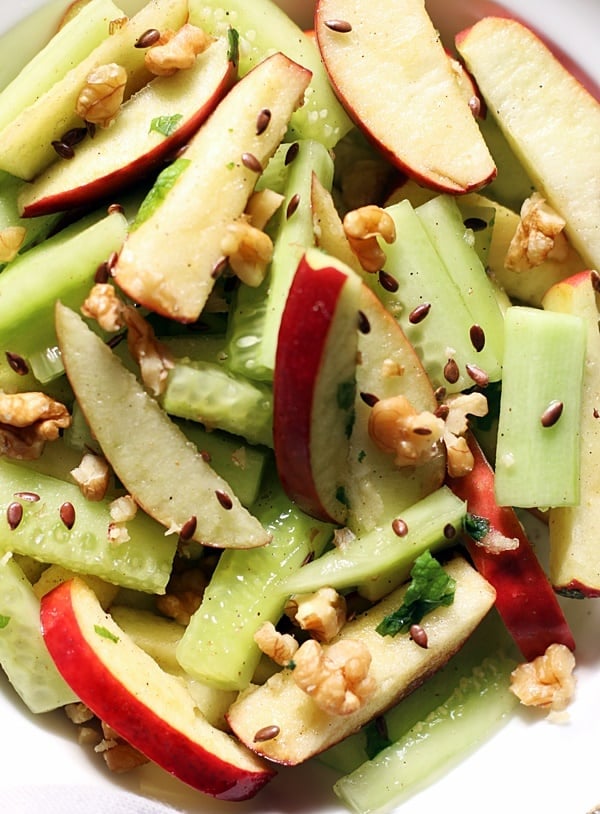 easy apple and cucumber salad