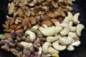 roasting nuts for dry fruits laddu