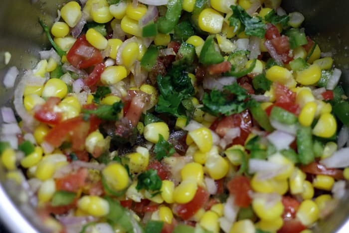 making corn salsa recipe