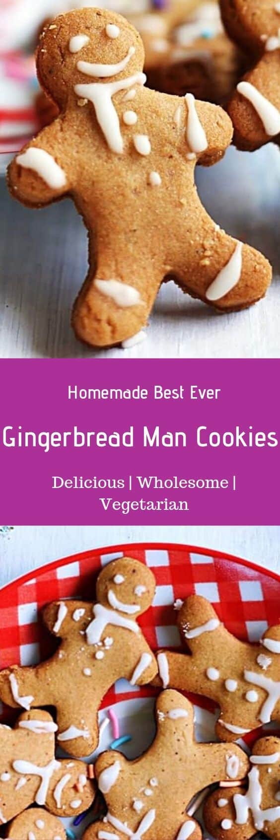 Gingerbread Man Cookies (Egg Free) | Cook Click N Devour!!!