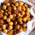 roasted chickpeas served as snack