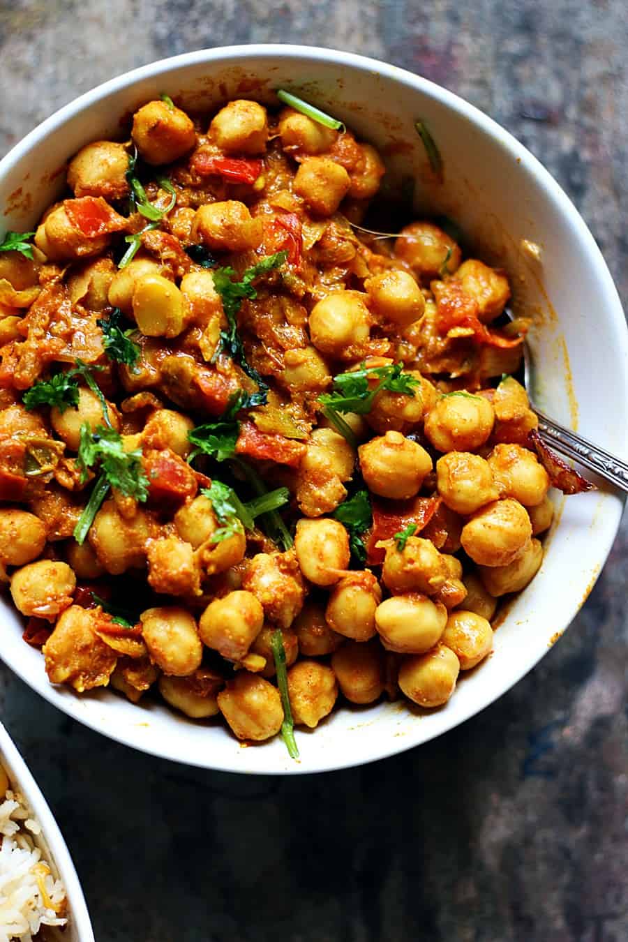 Vegan chickpea curry