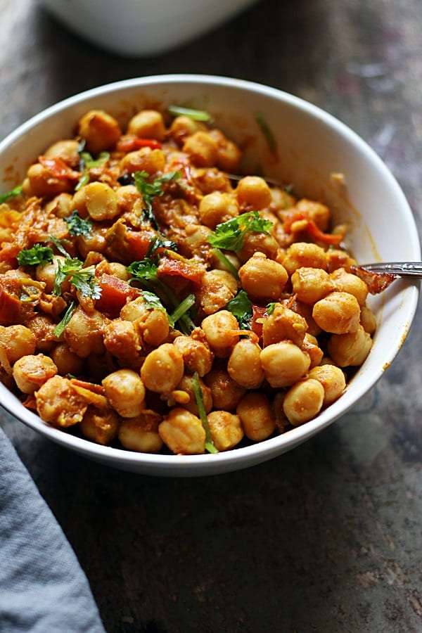 Vegan chickpea curry