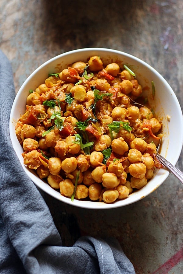 Vegan chickpea curry