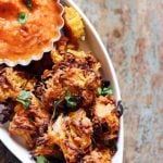 baked onion pakodas