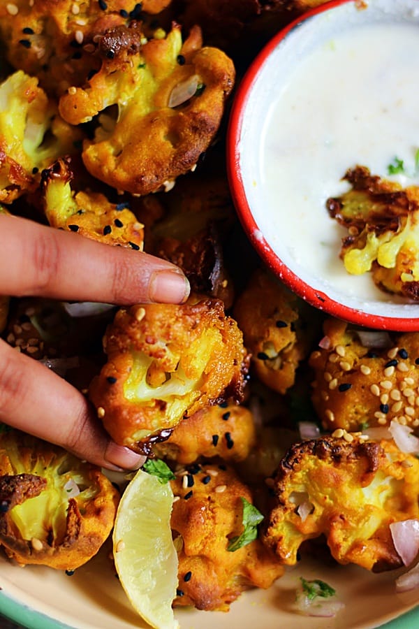 Baked cauliflower bites