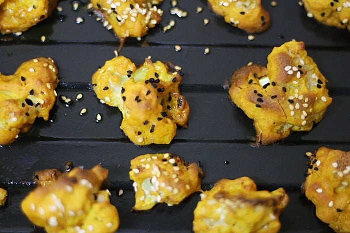 Baked cauliflower bites