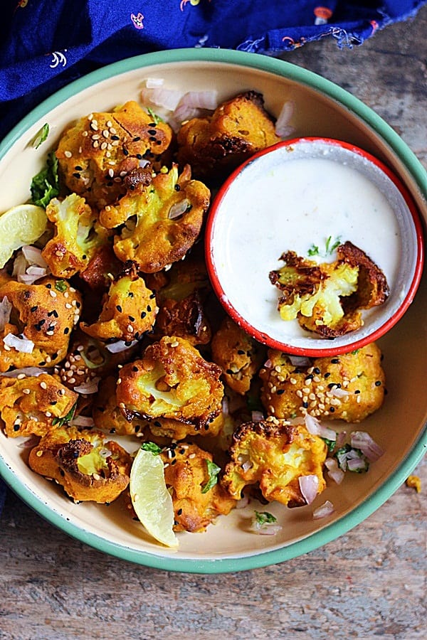 Baked cauliflower bites