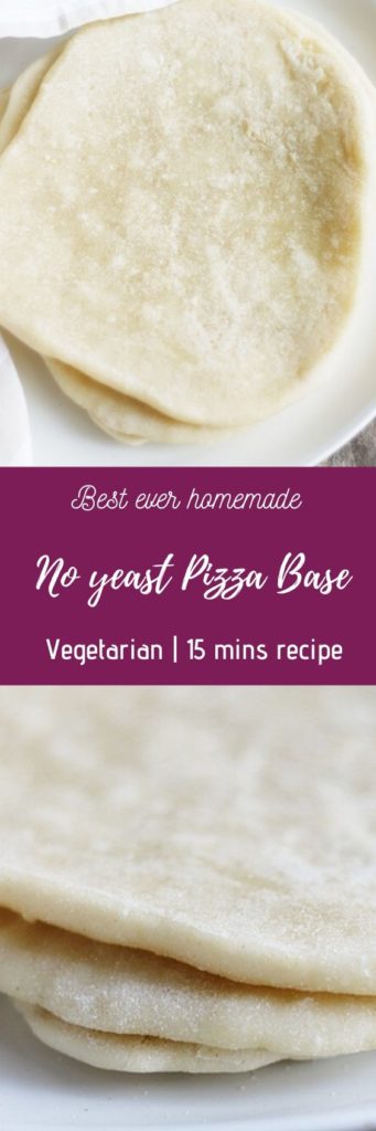 no yeast pizza base