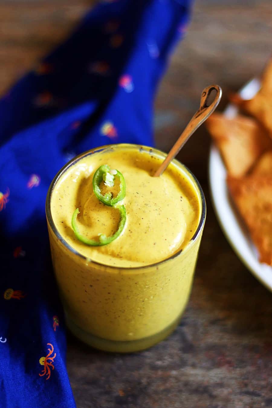 Mango mustard dipping sauce