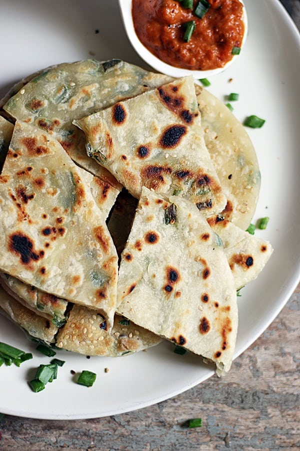 scallion pancakes