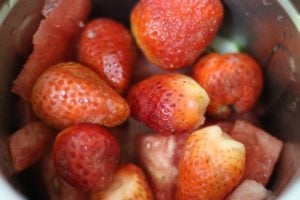 fresh strawberries for smoothie