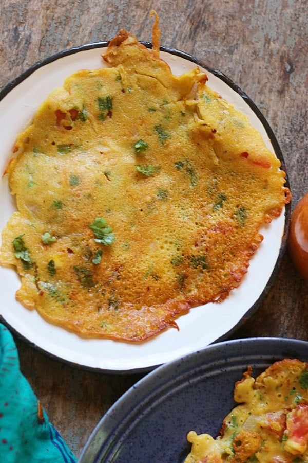 Vegan chickpea omelette recipe