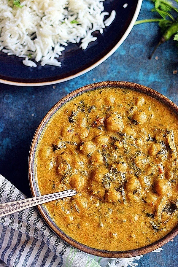 chickpea spinach curry