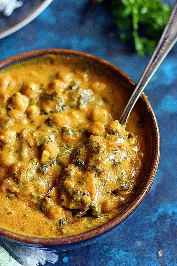 chickpea spinach curry