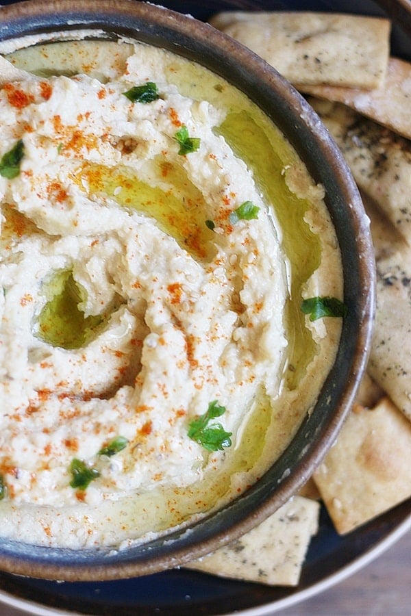 Classic Hummus Recipe (Light &amp; Fluffy) | Cook Click N Devour!!!