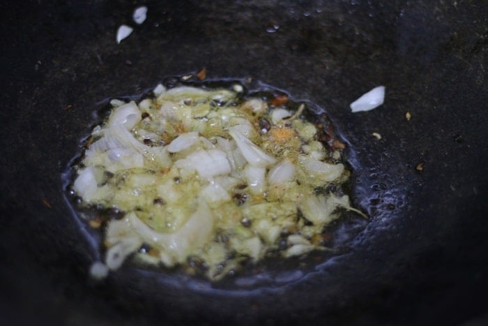 sauteing onions