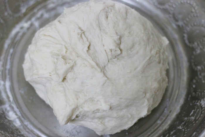 freshly kneaded naan dough