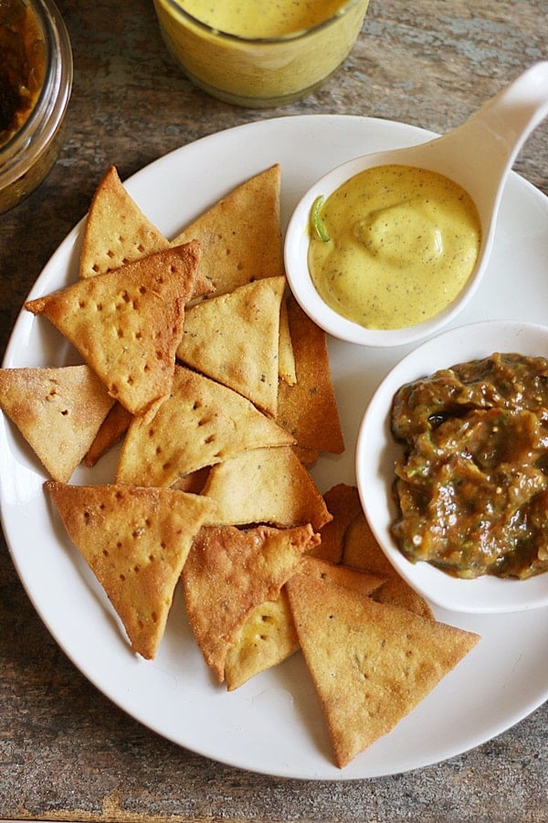 homemade baked tortilla chips