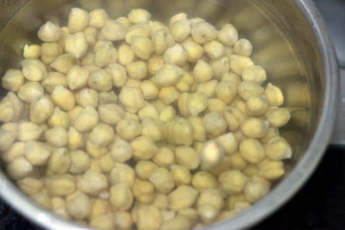 soaked chickpeas