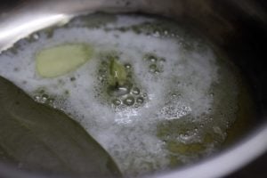 sauteeing whole spices in butter