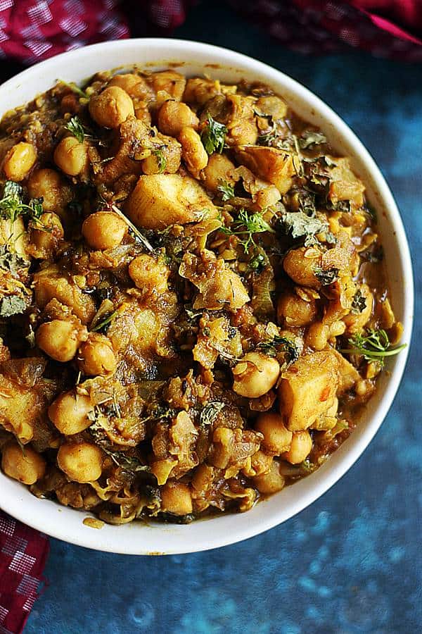 potato chickpea curry 