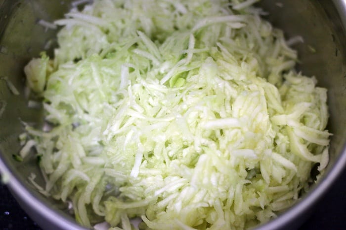 grated zucchini