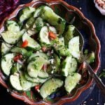 flavorful asian cucumber salad