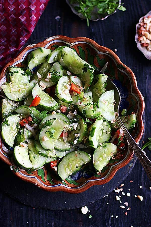 flavorful asian cucumber salad 