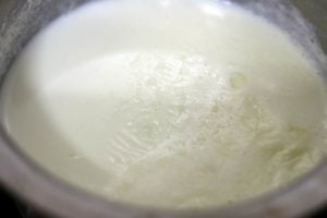 boiling milk