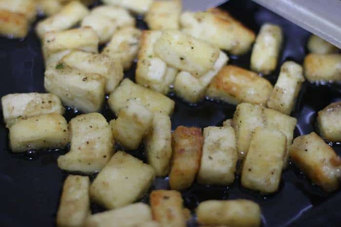 crispy pan fried tofu