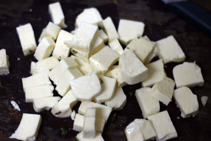 pressed tofu cubes