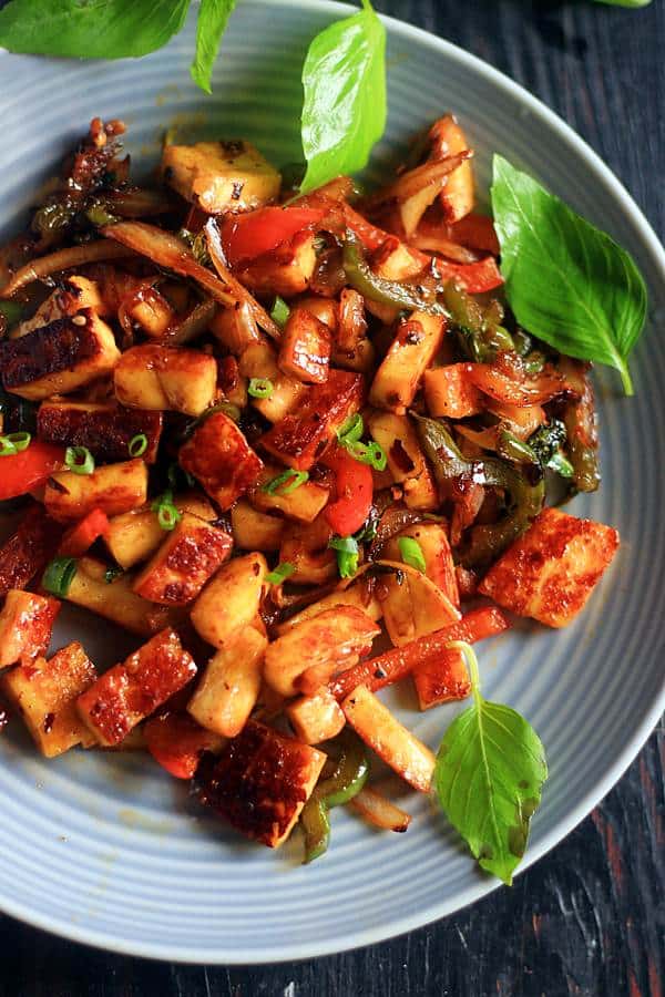 thai basil tofu stir fry