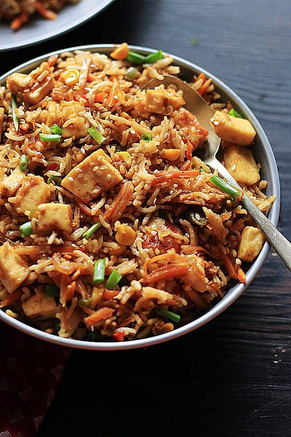 tofu fried rice recipe