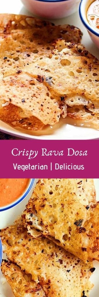 Rava Dosa Recipe (Crispy Instant Rava Dosa) | Cook Click N Devour!!!