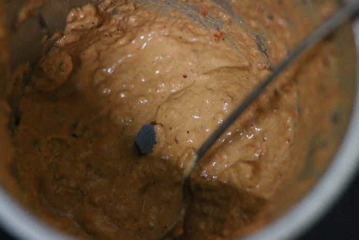 making muhammara dip