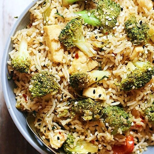 Broccoli Fried Rice Recipe Cook Click N Devour!!!