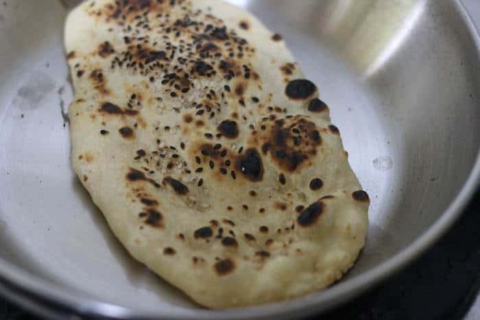 butter applied on kulchas
