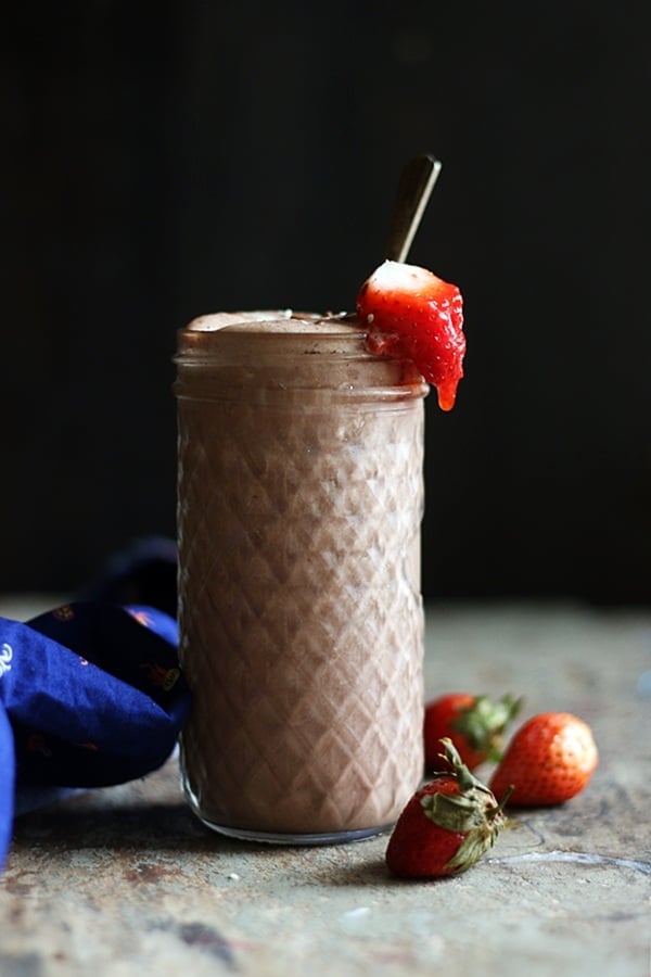 single serving chocolate strawberry smoothie