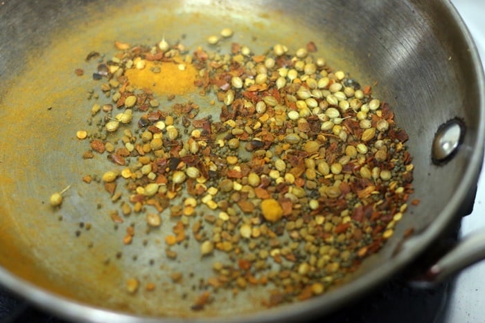 dry roasted spices for achari masala