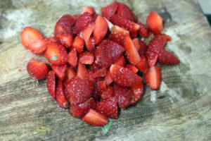 sliced fresh strawberry