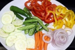 chopped vegetables