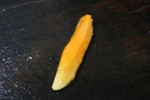 peeled fresh turmeric root