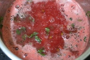 making watermelon mojito recipe
