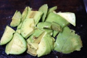 chopped ripe avocado